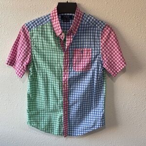 Polo by Ralph Lauren Blue, Green, and Pink Checkered Shirt